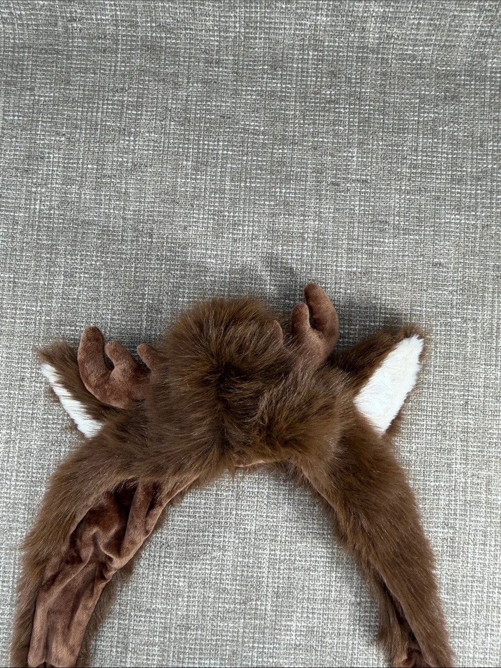 Kids Brown Deer Antler Hat Costume Hood